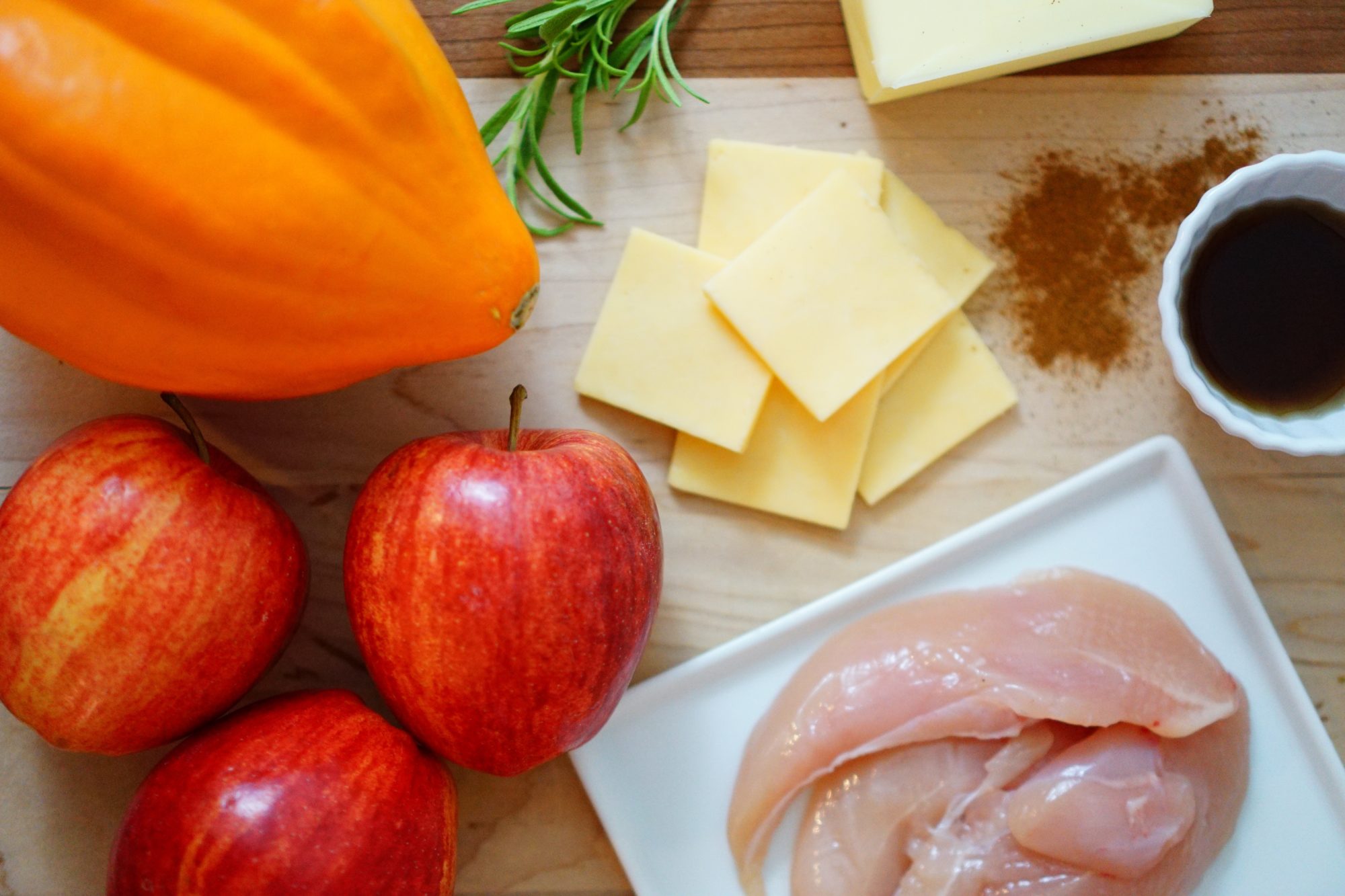 Recipe Cinnamon Apple & Chicken Stuffed Acorn Squash The February Fox