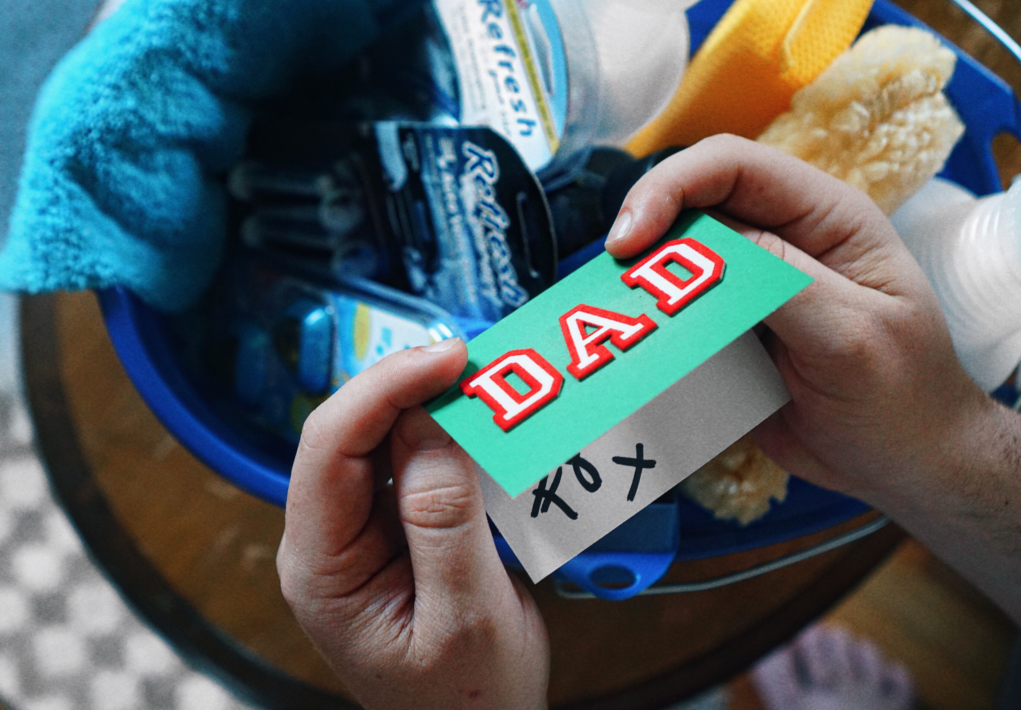 Cute + Practical Father's Day Gift Idea DIY Car Wash Kit The