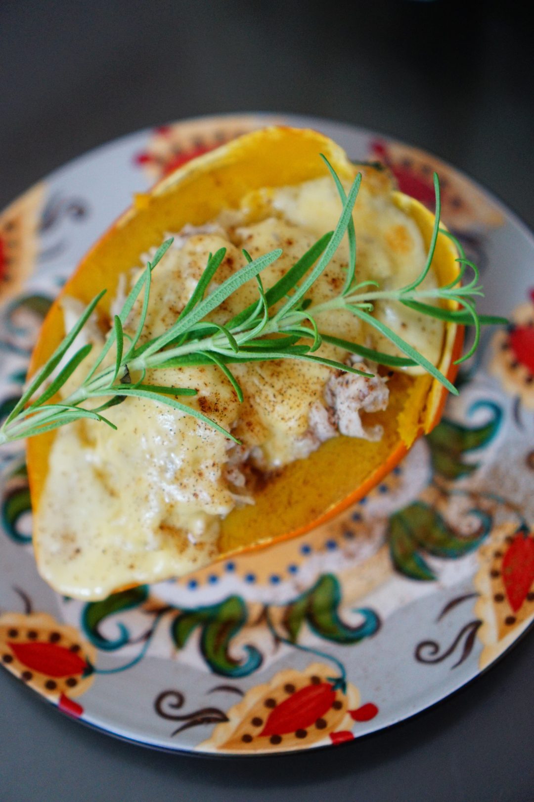Recipe Cinnamon Apple & Chicken Stuffed Acorn Squash The February Fox