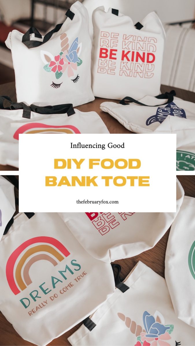 Influencing Good Diy Food Bank Tote The February Fox 7173